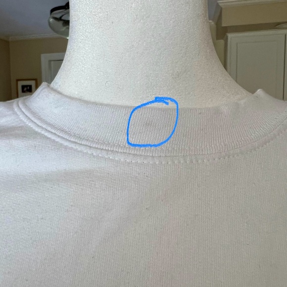 Taylor Swift 1989 Taylor’s Version White Crewneck • Size Large • Good Condition - Picture 7 of 8